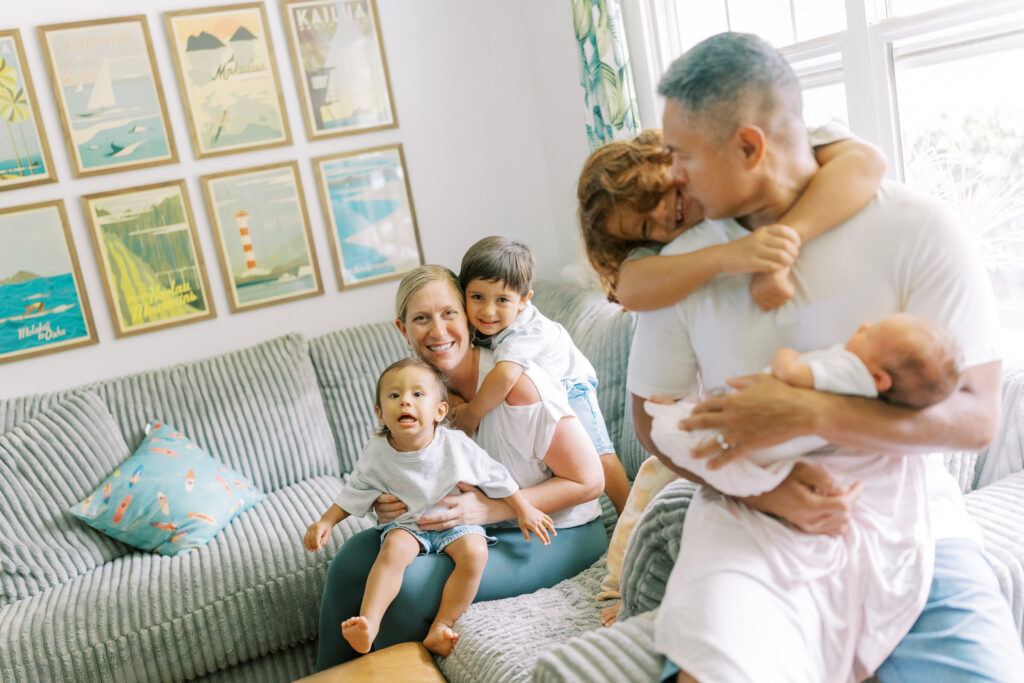 In-home newborn photos in Hawai'i